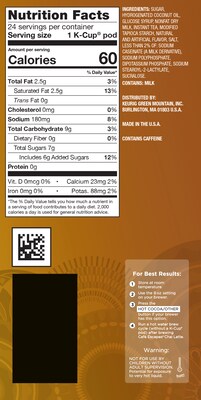 Cafe Escapes Chai Latte Coffee Keurig® K-Cup® Pods, Light Roast, 96/Carton (5000330074CT)