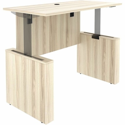 Lorell Essentials 60" W Sit to Stand Executive Desk, Modern Elm (LLR66308)