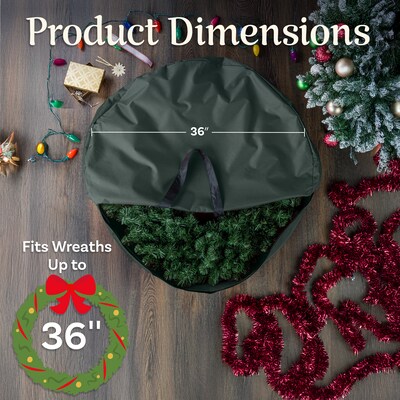 DTX Intl Wreath Storage Bag, Green (83-DT5570)