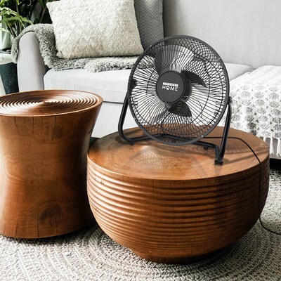 Techni Home 9” Desk Fan, 2 Speed, Black (RTA-09HV-FAN)
