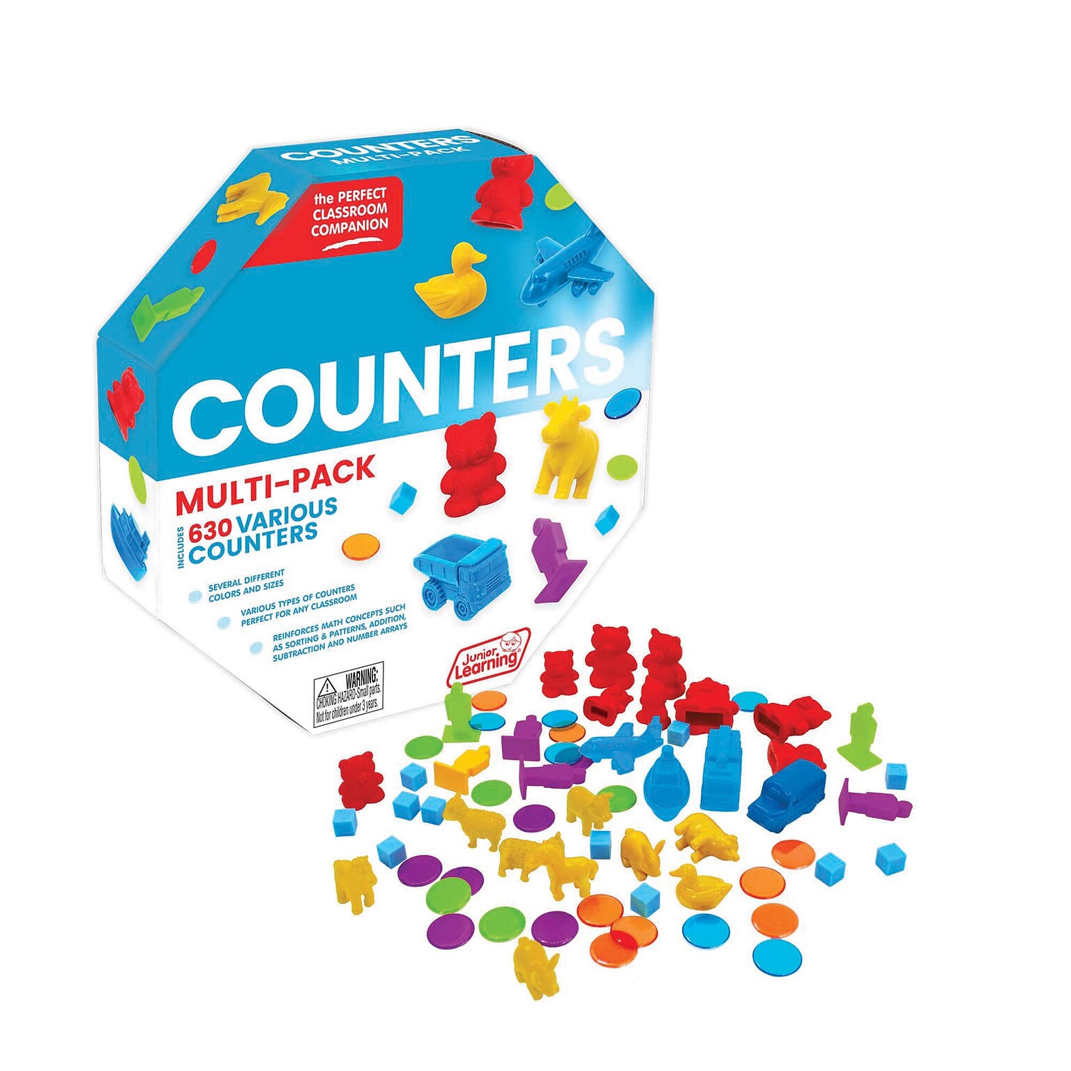 Junior Learning Counters Multi-Pack, 630 Pieces/Pack (JRL728)