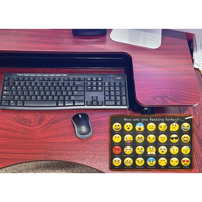 Ashley Smart Poly Computer Mouse Pad, 8" x 10", How are You Feeling, 6/Pack (ASH12507-6)