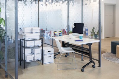 Bankers Box Organizer Medium-Duty Storage Boxes with Lift-Off Lid,12/Carton (4662401)