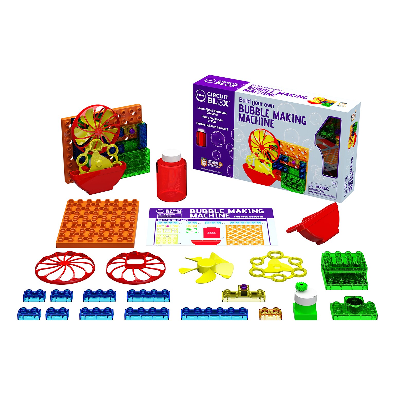 E-Blox Circuit Blox BYO Bubble Making Machine Student Set, 27/Set (EBLCB1184SS)