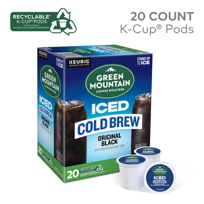 Green Mountain Coffee Roasters Iced Cold Brew Orginal Black Keurig® K-Cup® Pods, 20/Box  (5000372042)