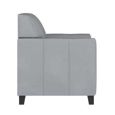 Flash Furniture Hercules Diplomat Series Faux Leather Reception Chair, Gray (BT8271GY)