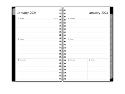 2024 Blue Sky Enterprise 5 x 8 Weekly & Monthly Planner, Black (111291-24)