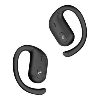 OPN Sound Aria+ True Wireless Open-Ear Headphones with Microphone & Charging Case, Bluetooth, Black