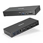 Plugable 13-in-1 Triple Monitor USB-C Docking Station for Windows/Mac, 100W, Black (UD-768PDZ)