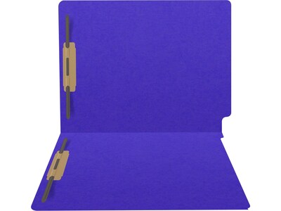 Medical Arts Press Heavy-Duty End Tab File Folder, Straight Cut, Letter-Size, Purple, 40/Box (S-09459-PUR)