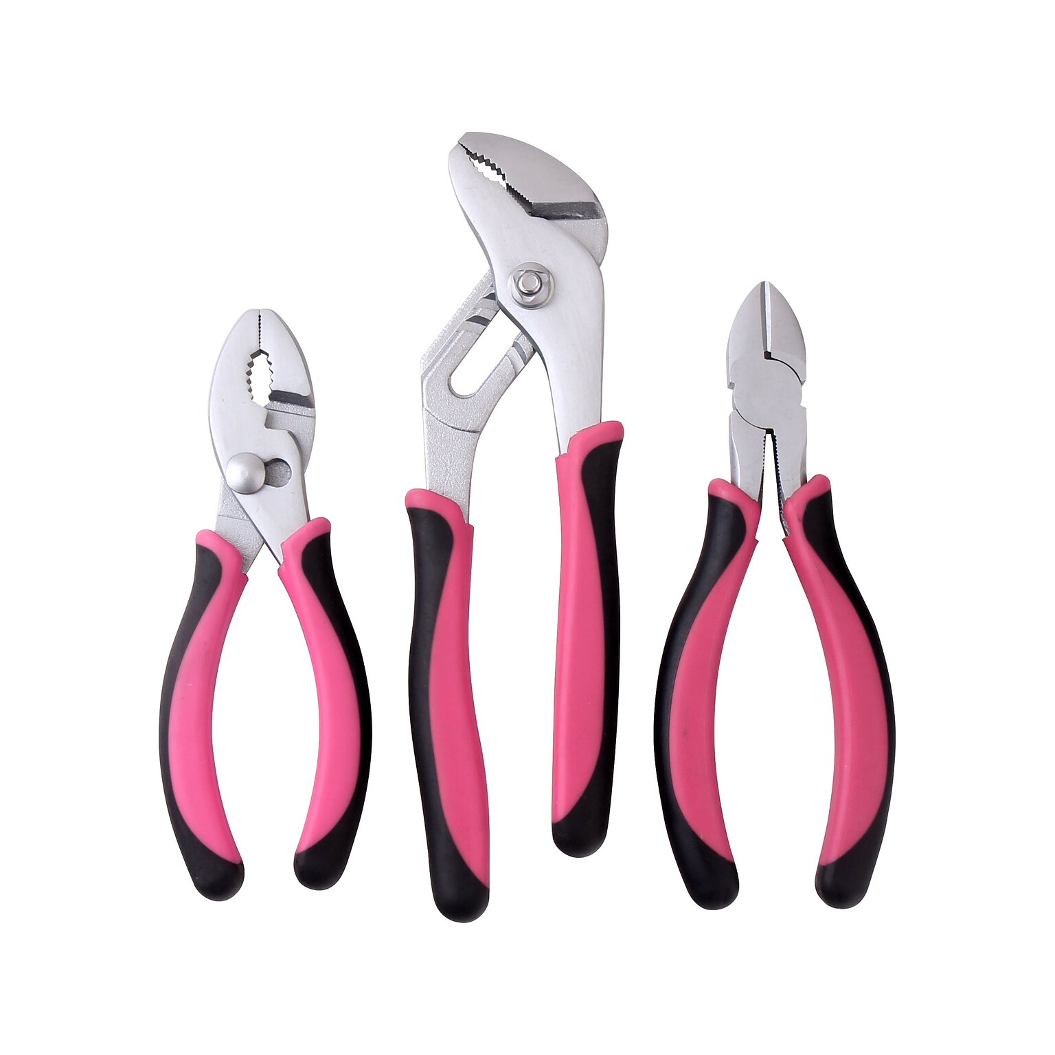 Apollo Tools 3-Piece Pliers Set, Pink (DT5008P)