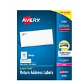 Avery Easy Peel Laser Return Address Labels, 2/3 x 1-3/4, White, 60 Labels/Sheet, 100 Sheets/Pack