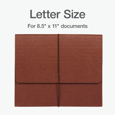 Pendaflex Standard Expanding Wallet with Elastic Closure, Letter, Redrope (1053EL-OX)