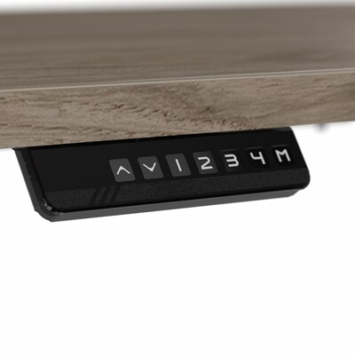 Bush Business Furniture Move 40 Series 28"-48" Adjustable Standing Desk, Modern Hickory/Cool Gray Metallic (M4S4824MHSK)