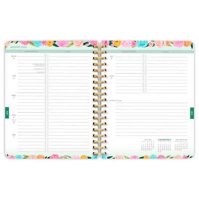 2026-2027 BrownTrout Bonnie Marcus Wire-O 6.5" x 7.75" Academic Year Weekly Student Planner, Paperboard Cover (9798330708130)