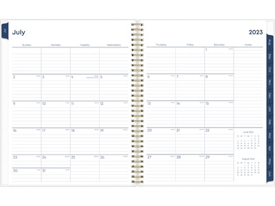 2023-2024 Blue Sky Gemma 8.5" x 11" Academic Weekly & Monthly Planner, Multicolor (118177-A24)