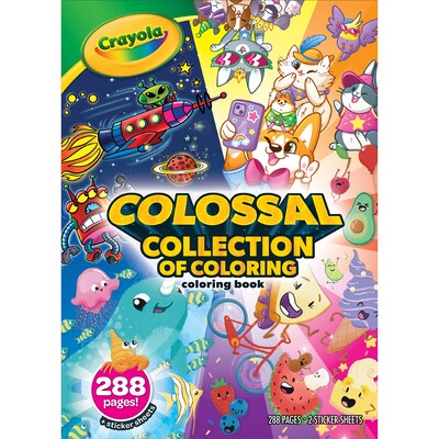 Crayola Colossal Collection of Coloring, 288 Pages, 3/Bundle (BIN040845-3)