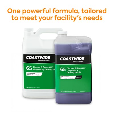 Coastwide Professional Cleaner and Degreaser 65 Heavy-Duty Concentrate for ExpressMix, 3.25L, 2/Carton (CW6503EM-A)