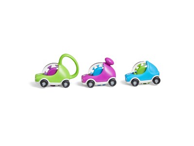 hand2mind Popping Fidget Cars, Assorted Colors, 3/Set (95428)