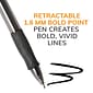 BIC Glide Bold Retractable Ballpoint Pen, Bold Point, Black Ink, 4/Pack (VLGBP41-BLK)