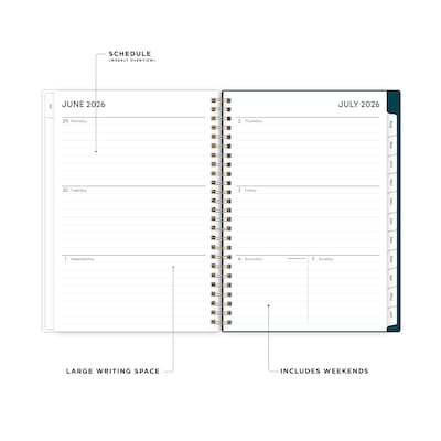 2026-2027 Blue Sky Greta 6 x 8 Academic Weekly & Monthly Planner, Plastic Cover (136482-A27)