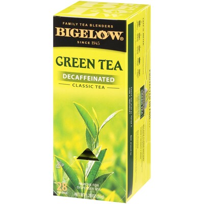 Bigelow Decaffeinated Classic Green Tea Bags, 28/Box (RCB10347)