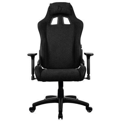 Arozzi Avanti Soft Fabric Ergonomic Racing Gaming Chair, Pure Black (AVANTI-SFB-PBK)