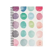 2023-2024 Willow Creek Organic Watercolor Dot 8.5 x 11 Academic Weekly & Monthly Planner, Multicol