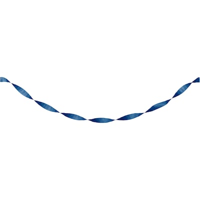 Creative Converting Touch of Color Streamer, Navy Blue, 12/Pack (078137)