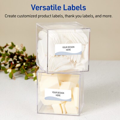 Avery Laser/Inkjet Rectangle Multipurpose Labels, 1" x 2-5/8", White, 160/Pack (S00-ETX)
