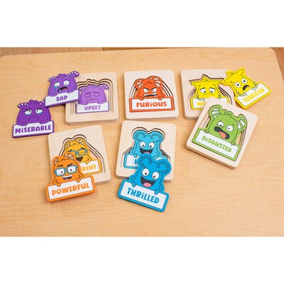 Open the Joy Layers of Emotions Puzzles, Multicolored, 24/Set (OTJLAYPUZPK)