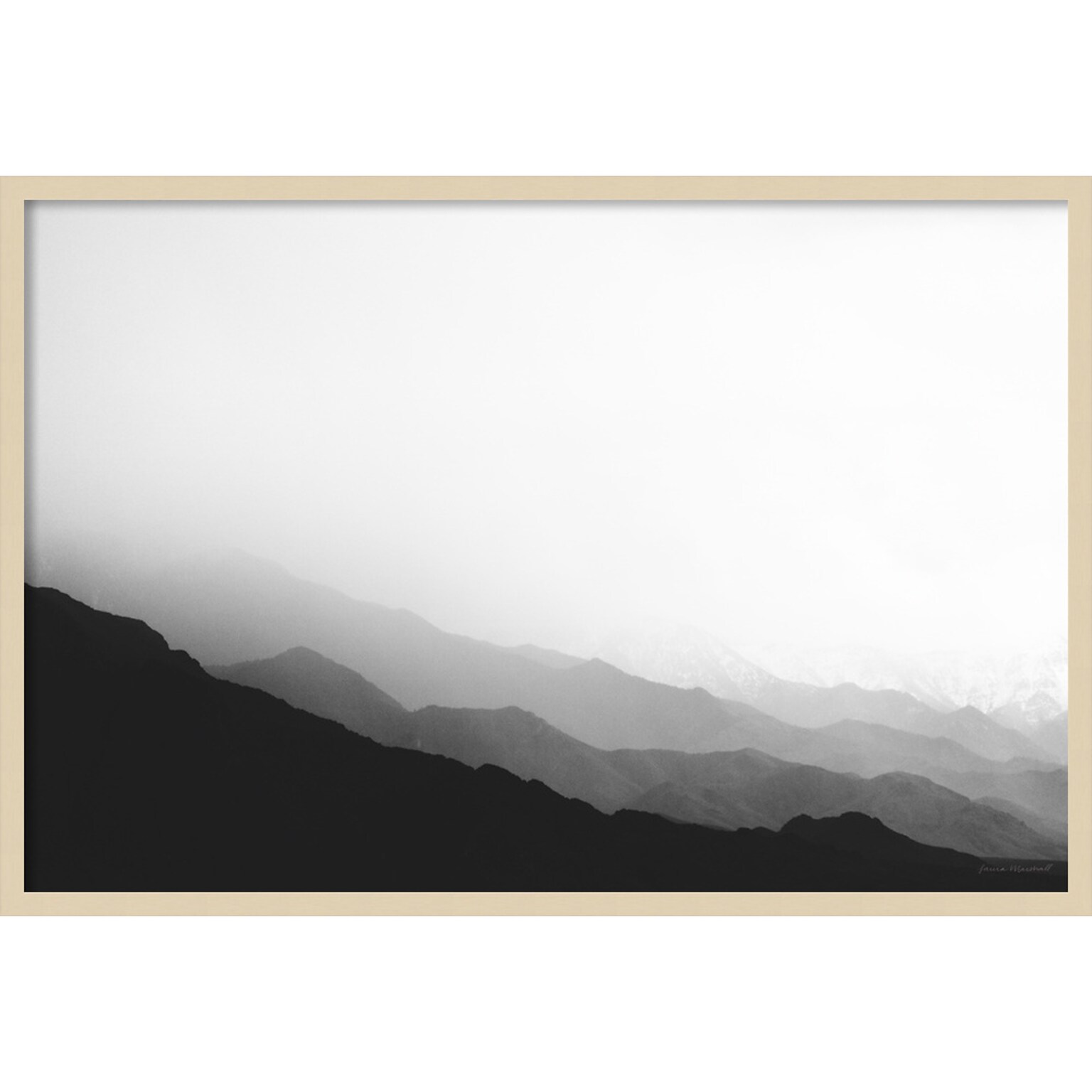 Amanti Art Virgin Mountains II by Laura Marshall Wood Framed Wall Art Print, 41 x 28 (A42677389691)