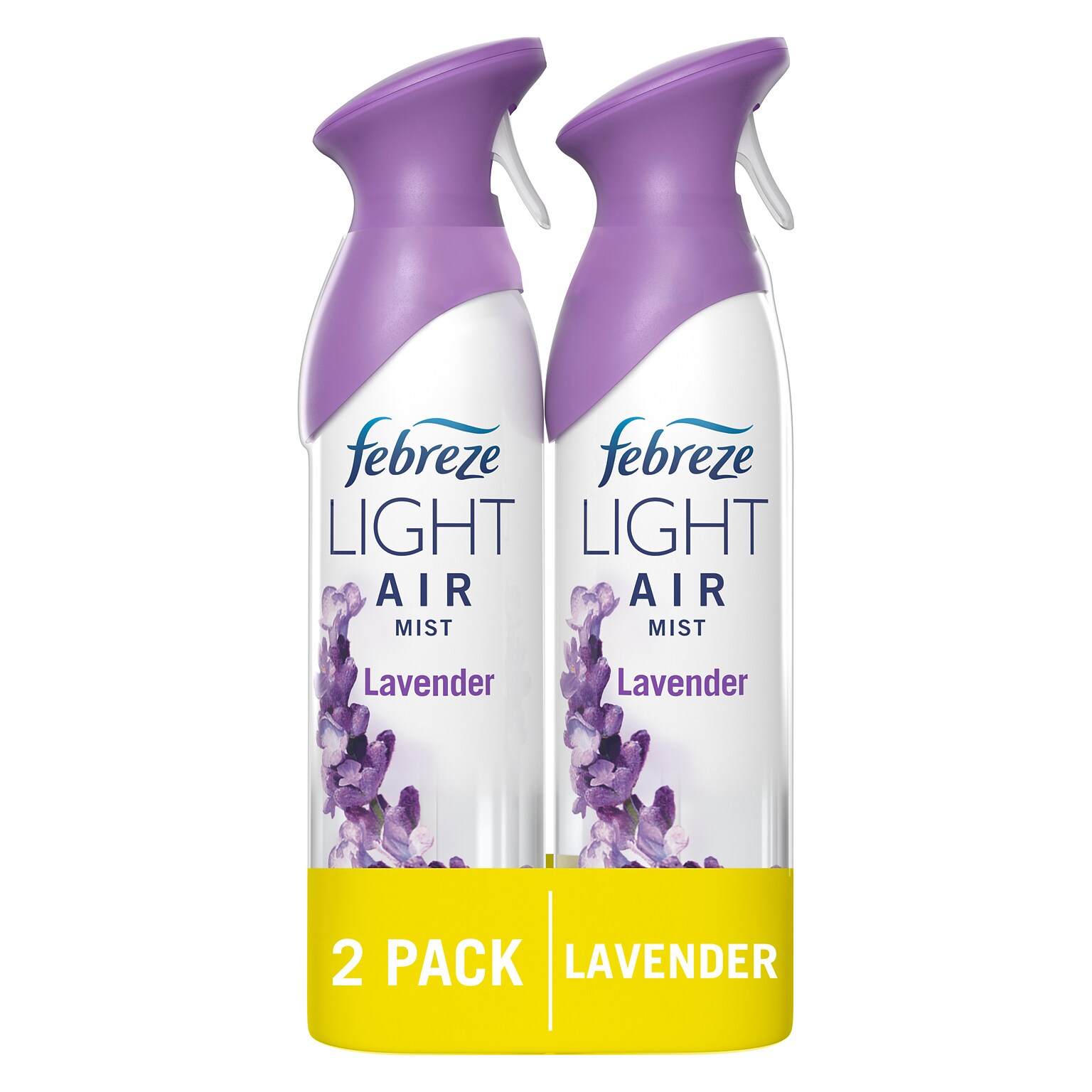 Febreze Air Mist Air Freshener Spray, Lavender LIGHT Scent, 8.1 oz., 2/Pack (4214/6578)