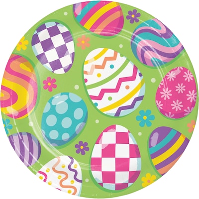 Say Hooray! Eggscellent Easter Disposable Paper Plates and Napkins Set, 48/Pack (DTC9627E2G)