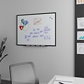 TRU RED™ Magnetic Steel Dry Erase Board, Black Frame, 4 x 3 (TR61181)