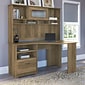 Bush Furniture Cabot 60"W Corner Desk with Storage, Reclaimed Pine (WC31515-03K)