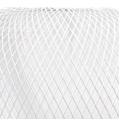 Simple Designs White Metal Mesh Industrial Table Lamp (LT1072-WHT)