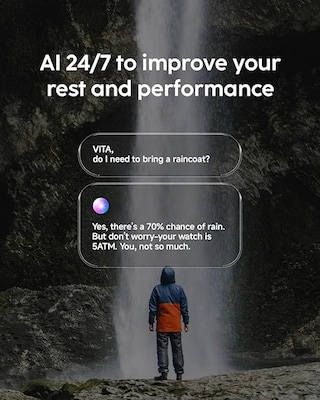 Cubitt AURA Pro 2 Smart Watch, GPS, 37.59mm, Deepest Blue, Silicone Band (CT-AURAP2-2)