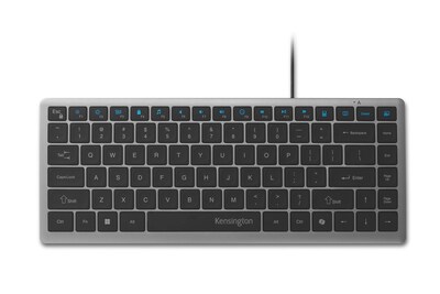 Kensington KB415 EQ Wired Compact Keyboard, Gray (K75411NA)