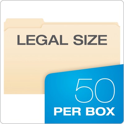 Pendaflex Reinforced Classification Folder, Legal Size, Manila, 50/Box (FM310EE)