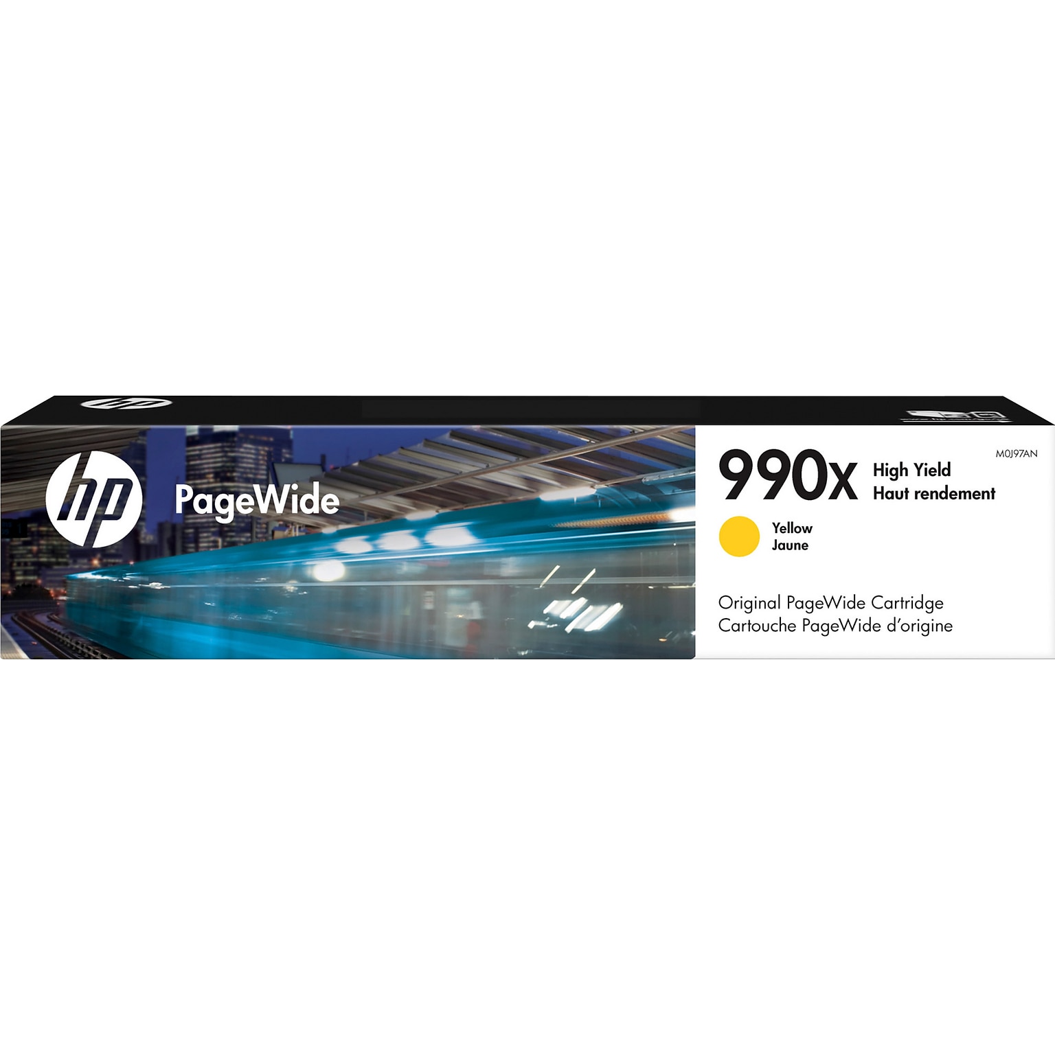 HP 990X Yellow High Yield Ink Cartridge, Prints Up to 16,000 Pages (M0J97AN)