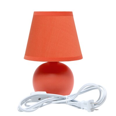 Simple Designs 8.66" LED Table Lamp, Orange (LT2008-ORG-LB)