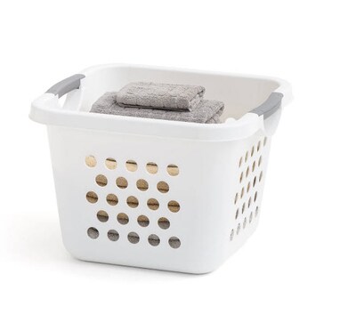 IRIS USA 8 Gal Compact Laundry Basket with Easy Lift Handles, 3/Pack (584155)