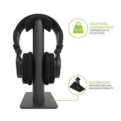Kanto Premium Universal Headphone Stand, Black (H2)