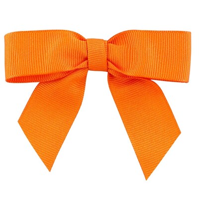 JAM Paper Grosgrain Bows, Orange Grosgrain, 100/pack (52640349294)