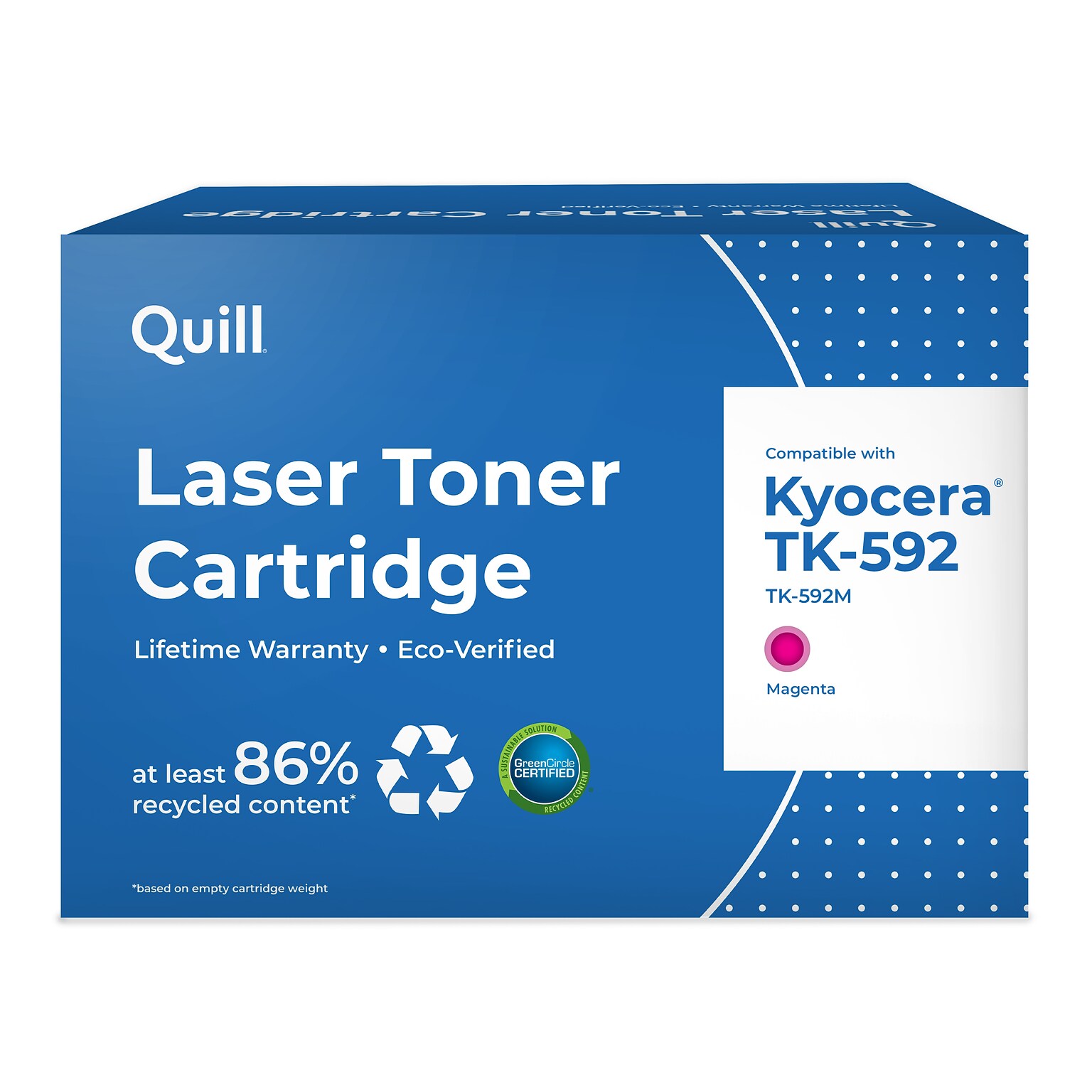 Quill Brand® Kyocera TK-592 Remanufactured  Magenta Toner Cartridge, Standard Yield (Lifetime Warranty)