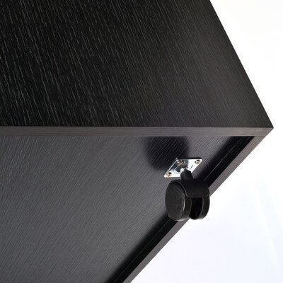 AdirOffice 21-Slot Mobile Roll File Cabinet, 28.5"H x 30"W x 15.75"D, Black (625-BLK-KIT1)