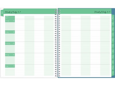2023-2024 Blue Sky Ditsy Dapple Light 8.5 x 11 Academic Weekly & Monthly Planner, Paperboard Cover