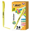 BIC Brite Liner Stick Highlighter, Chisel Tip, Assorted, 24/Pack (BL241AST)