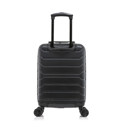 InUSA Trend 20" Hardside Carry-On Suitcase, 4-Wheeled Spinner, TSA Checkpoint Friendly, Black (IUTRE00S-BLK)